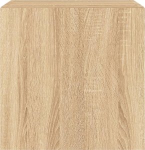vidaXL Ścienna szafka TV z LED, dąb sonoma, 40,5x35x40 cm 9