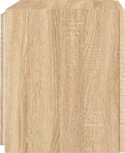 vidaXL Ścienna szafka TV z LED, dąb sonoma, 40,5x35x40 cm 10