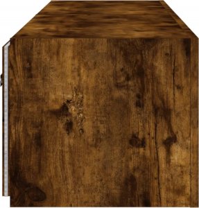 vidaXL Ścienne szafki TV z LED, 2 szt., przydymiony dąb, 80x35x31 cm 10