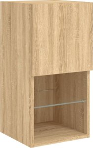 vidaXL 8-częściowy zestaw mebli TV z LED, dąb sonoma 10