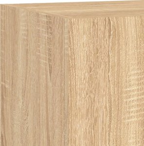vidaXL Ścienne szafki TV z LED, 2 szt., dąb sonoma, 80x35x31 cm 12