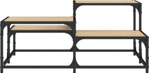 vidaXL Stolik kawowy, dąb sonoma, 87,5x87,5x40 cm 5