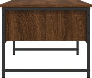 vidaXL Stolik kawowy, brązowy dąb, 101x49x39,5 cm 7