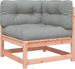 vidaXL Ogrodowa sofa narożna z poduszkami, lite drewno daglezjowe 2