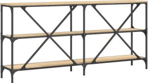 vidaXL Stolik konsolowy, dąb sonoma, 160x30x75 cm 6