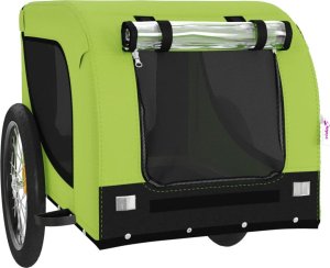 vidaXL Przyczepka rowerowa dla zwierząt, tkanina Oxford i żelazo 4