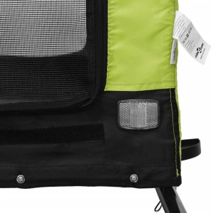 vidaXL Przyczepka rowerowa dla zwierząt, tkanina Oxford i żelazo 9