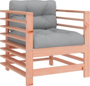 vidaXL Fotele ogrodowe z poduszkami, 2 szt., lite drewno daglezjowe 3