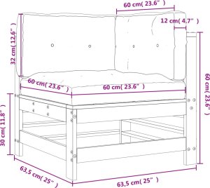 vidaXL Siedzisko narożne z poduszkami, lite drewno sosnowe 9