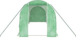 vidaXL Szklarnia ze stalową ramą, zielona, 12 m, 6x2x2 m 4