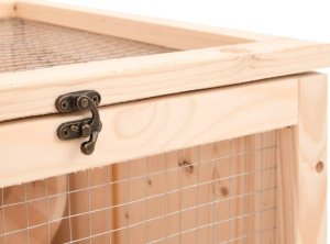 vidaXL Klatka dla chomika, 81x40x60 cm, lite drewno jodłowe 8