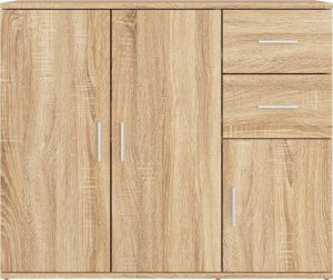 vidaXL Szafka, dąb sonoma, 91x29,5x75 cm 6