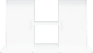 vidaXL Szafka pod akwarium, biała, 101x41x58 cm 5