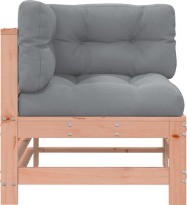 vidaXL Siedzisko narożne z poduszkami, lite drewno daglezjowe 3