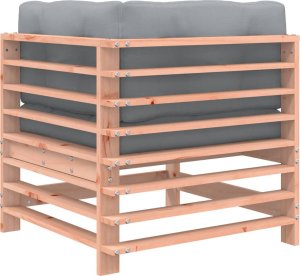 vidaXL Siedzisko narożne z poduszkami, lite drewno daglezjowe 5