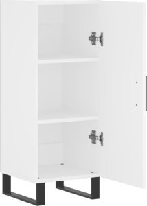 vidaXL Szafka, biała, 34,5x34x90 cm, materiał drewnopochodny 5