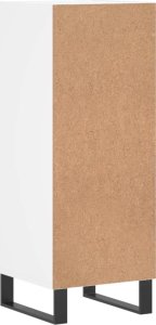 vidaXL Szafka, biała, 34,5x34x90 cm, materiał drewnopochodny 8