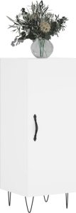 vidaXL Szafka, biała, 34,5x34x90 cm, materiał drewnopochodny 3