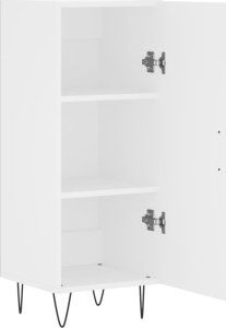 vidaXL Szafka, biała, 34,5x34x90 cm, materiał drewnopochodny 6