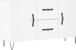 vidaXL Komoda, biała, 100x36x60 cm, materiał drewnopochodny 2