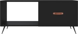 vidaXL Stolik kawowy, czarny, 90x50x40 cm 5