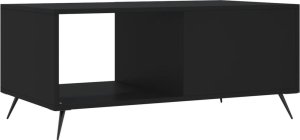 vidaXL Stolik kawowy, czarny, 90x50x40 cm 8