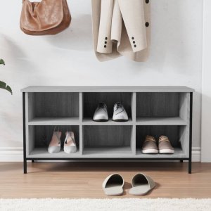vidaXL Szafka na buty, szary dąb sonoma, 100x35x50 cm 3