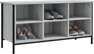 vidaXL Szafka na buty, szary dąb sonoma, 100x35x50 cm 4