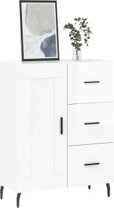 vidaXL Szafka, biała, połysk, 69,5x34x90 cm, materiał drewnopochodny 3