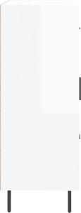 vidaXL Szafka, biała, połysk, 69,5x34x90 cm, materiał drewnopochodny 7
