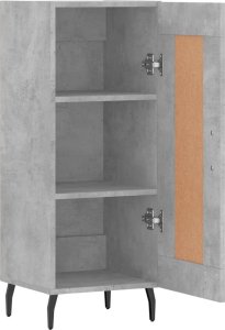 vidaXL Szafka, szarość betonu, 34,5x34x90 cm 6