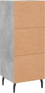 vidaXL Szafka, szarość betonu, 34,5x34x90 cm 8