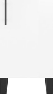 vidaXL Szafka, biała, połysk, 34,5x34x90 cm, materiał drewnopochodny 6