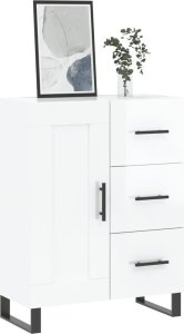 vidaXL Szafka, biała, połysk, 69,5x34x90 cm 3