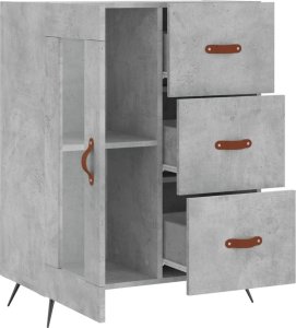 vidaXL Szafka, szarość betonu, 69,5x34x90 cm 6