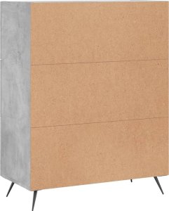 vidaXL Szafka, szarość betonu, 69,5x34x90 cm 8