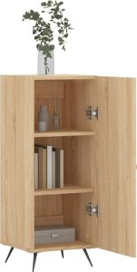 vidaXL Szafka, dąb sonoma, 34,5x34x90 cm 4