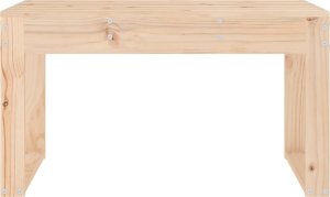 vidaXL Ławka ogrodowa, 80x38x45 cm, lite drewno sosnowe 3