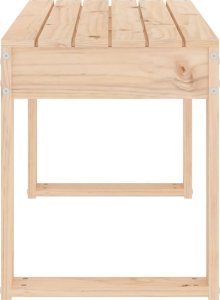 vidaXL Ławka ogrodowa, 80x38x45 cm, lite drewno sosnowe 4