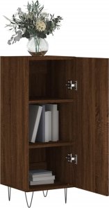 vidaXL Szafka, brązowy dąb, 34,5x34x90 cm 4