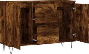 vidaXL Szafka, przydymiony dąb, 104x35x70 cm 6