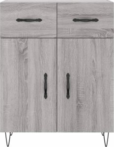 vidaXL Szafka, szary dąb sonoma, 69,5x34x90cm, materiał drewnopochodny 6