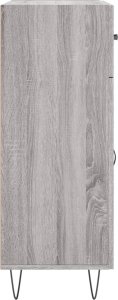 vidaXL Szafka, szary dąb sonoma, 69,5x34x90cm, materiał drewnopochodny 7