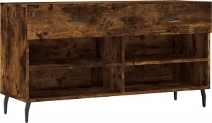 vidaXL Ławka z miejscem na buty, przydymiony dąb, 102x35x55 cm 2