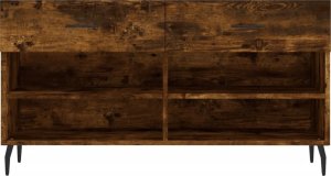 vidaXL Ławka z miejscem na buty, przydymiony dąb, 102x35x55 cm 6