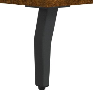 vidaXL Ławka z miejscem na buty, przydymiony dąb, 102x35x55 cm 9