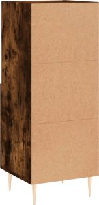 vidaXL Szafka, przydymiony dąb, 34,5x34x90 cm 8