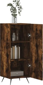 vidaXL Szafka, przydymiony dąb, 34,5x34x90 cm 4