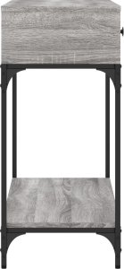 vidaXL Stolik konsolowy, szary dąb sonoma, 100x34,5x75 cm 5