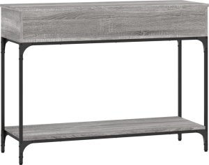 vidaXL Stolik konsolowy, szary dąb sonoma, 100x34,5x75 cm 7